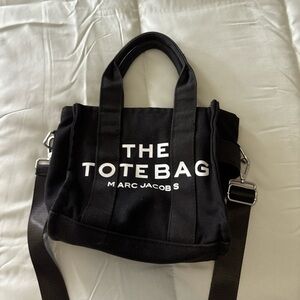 Marc Jacobs Black Canvas Tote Bag